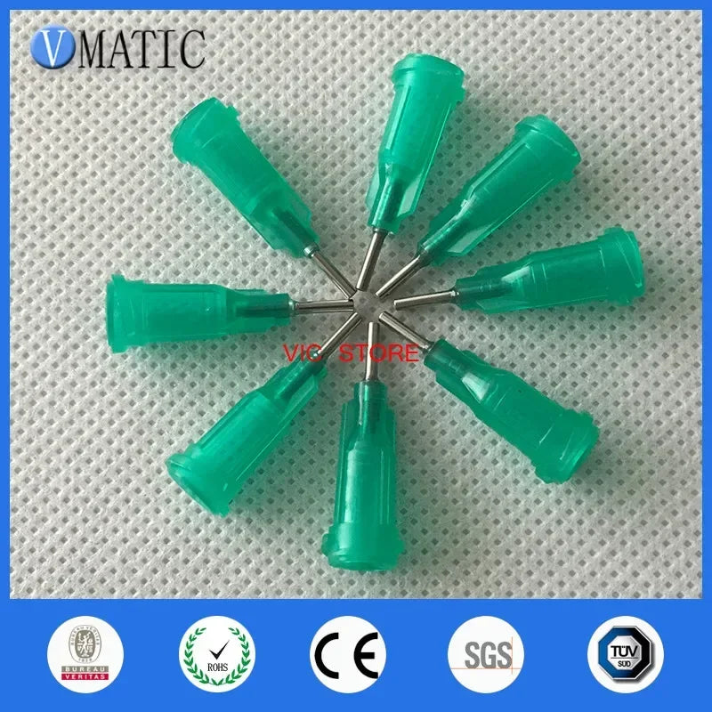 High Quality 100Pcs 1/4'' Inch 18G Glue Dispensing Blunt Needle