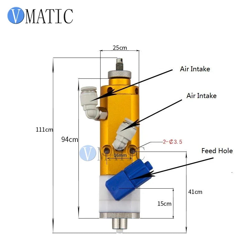 Free Shipping High Precision Pneumatic Double Action Suck Back Sealant Control Diaphragm Adhesive Glue Valve