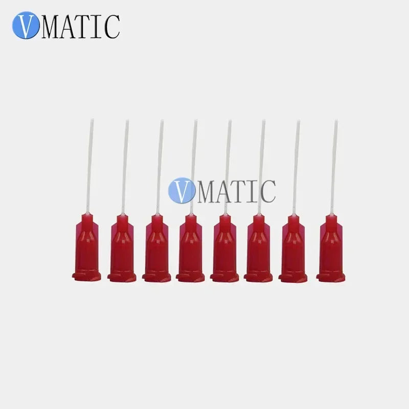 15G Luer Lock Dispensing Needles 1" (25mm) | 100pcs Polypropylene Flexible Tips for Epoxy/Solder Paste