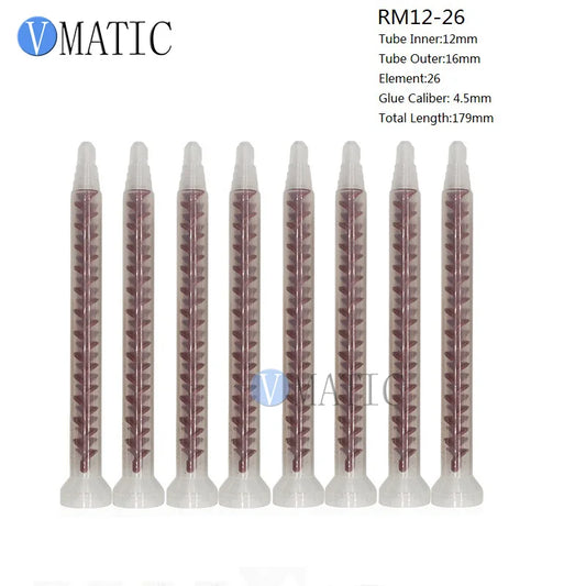 High Quality Resin Dynamic Mixer RM12-26 Mixing Nozzles For Duo Pack Epoxies Core POM Material