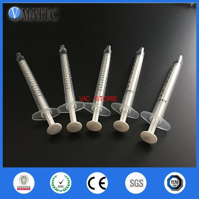 Free Shipping 50Pcs 1ml Dispensing Plastic Liquid Dispenser Syringe Industrial Plastic Syringe 1cc
