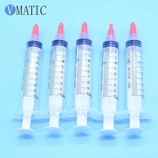Free Shipping Non Sterilized 1 Inch 23G Te Premier Dispensing Needle Tips Dispenser Needles With 10cc/ml Syringe