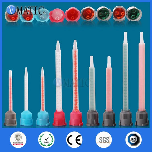 Free Shipping MB Series 1:1 10: 1 Ratio Mixed Nozzle Spiral Tube Core Double Liquid Bell Mouth Static Mixture Mixer