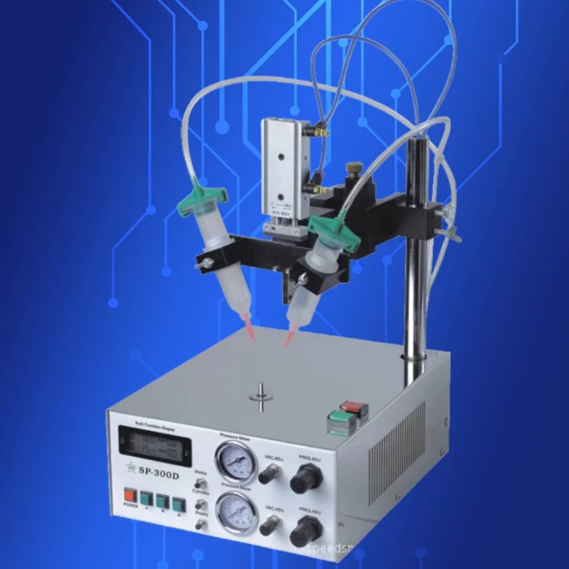 Free Shipping SP-300D Circular Glue Dispenser Automatic Horn Adhesive Applicator Rotary Dispensing Machine