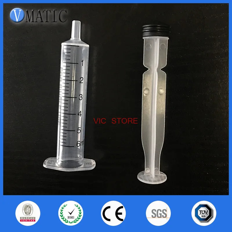 High Quality Non-Sterilized 6Cc/Ml Manual Glue Dispensing Syringe Applicator Glue Dispensing Syringe