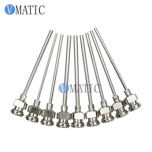 Free Shipping 38mm (1.5") Stainless Steel Dispensing Tip External Thread, Dual Threaded Base 1-1/2 Inch Tube Length