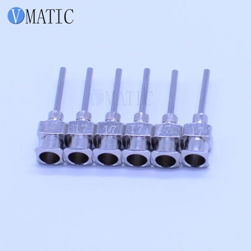 High Quality 0.5'' Length 17G All Metal Tips Blunt Stainless Steel 12Pcs Glue Dispensing Needles Syringe Needle Tips 1/2 Inch