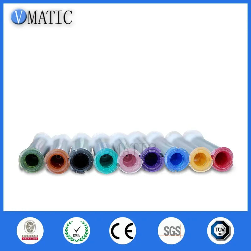 Free Shipping 15G Dispensing Brush Tip Needle Double Screw Thread Needles EFD Soft Brush Needle Round Mouth Dia 5mm Needle Brush