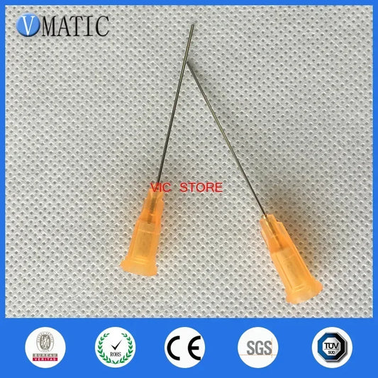 Free Shipping Luer Lock Tip 23G x 25mm(1")High Precision Dispensing Nozzle 100PCS/Pack