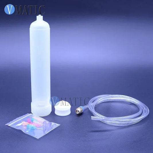 100ml Pneumatic Syringe System | Luer Lock Connector + Piston Kit