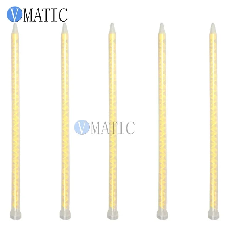 Free Shipping High Quality Plastic Resin Static Mixer MS 10-32 Mixing Nozzles For Duo Pack Epoxies (Yellow Core)
