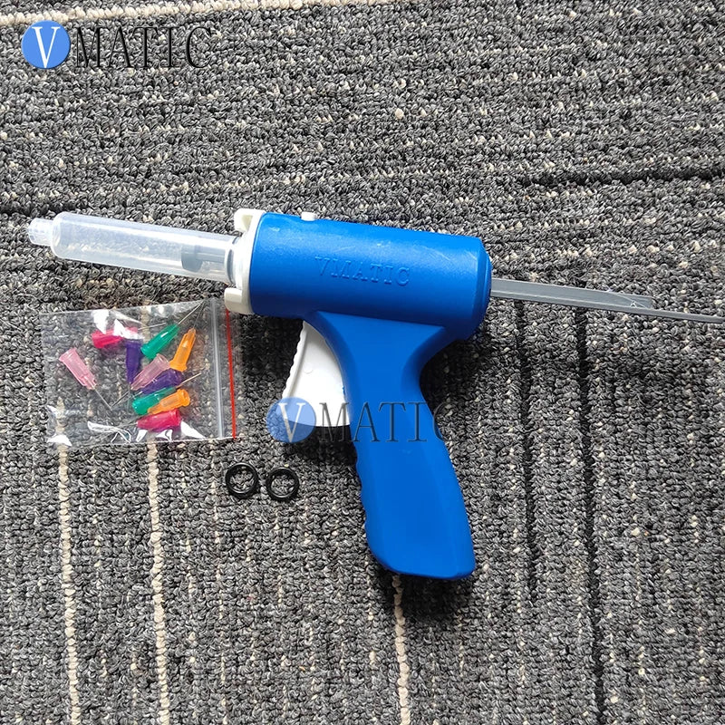 Free Shipping Manual Liquid Glue Dosing Fluid Dispensing 5/10/30/55 Cc / Ml Syringe Caulking Gun With Syringe & Needles