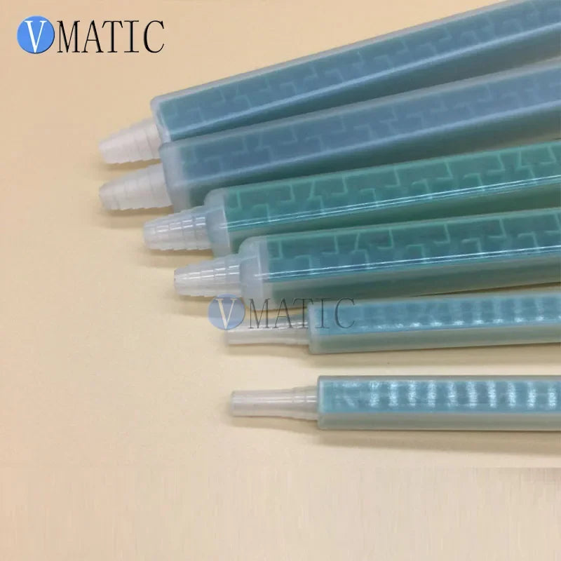Free Shipping Resin Static Mixer Green Color Square Shape Mixing Nozzles Pipe For Pneumatic Valve