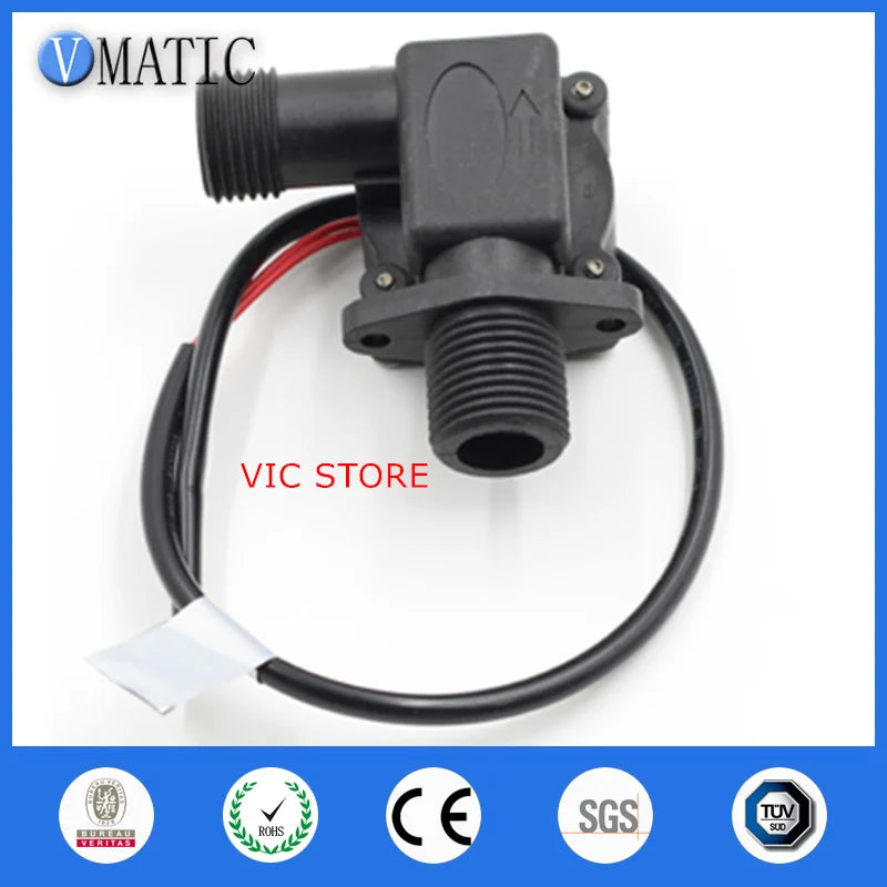High Quality VCB658 Electronic Automatic Toilet Sensor Faucet Oem G1/2 Black Meter Electric Water Flow Switch