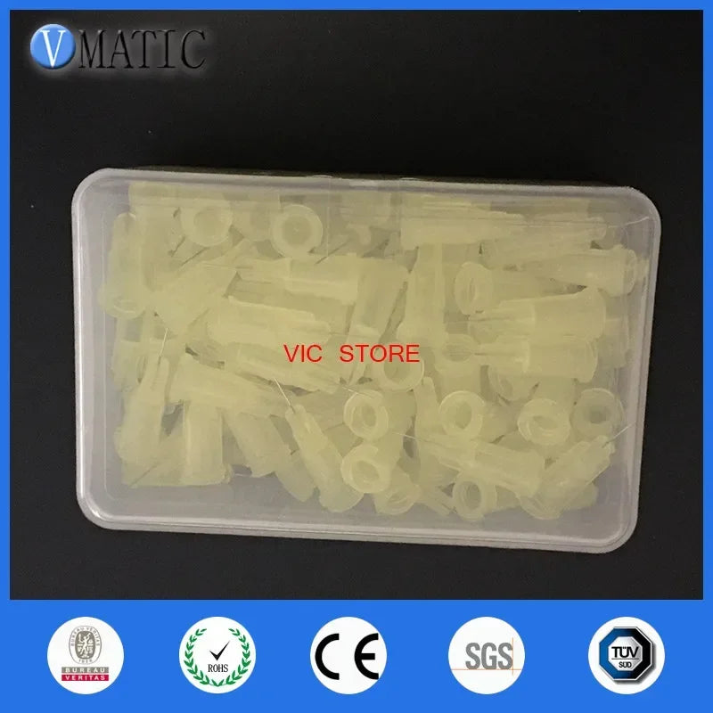 Free Shipping Non Sterilized 100Pcs 32G 1/4'' Inch Dispensing Glue Tip Needle