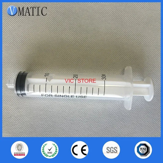 Free Shipping Non Sterilized High Recommendation 30ml/30cc Luer Lock Plastic Syringe