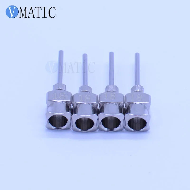 Free Shipping 12Pcs 0.5'' Tip Length 18G Stainless Steel Syringe Needle Tip 1/2 Inch