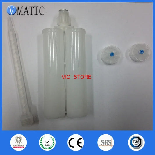 Free Shipping 400ml 400cc Two Component Plastic Cartridge Gun 1:1 Set