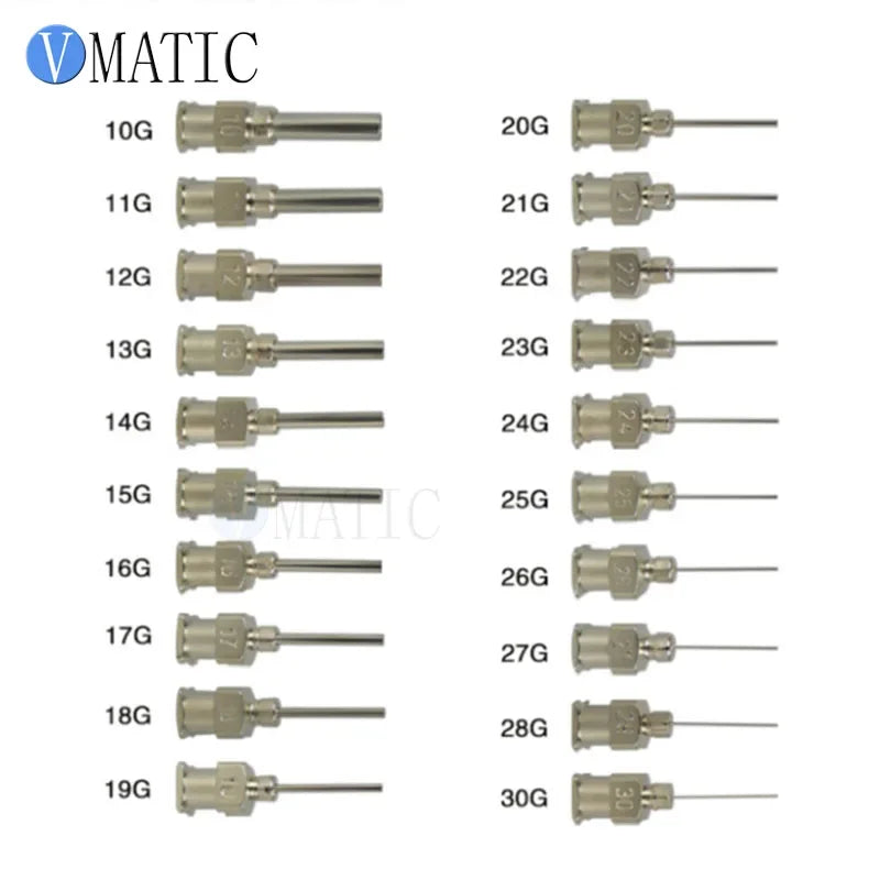 12PCS 10G-30G Multi-Gauge Kit | 12.7mm Surgical Steel Dispensing Tips / Electronics Free Shipping