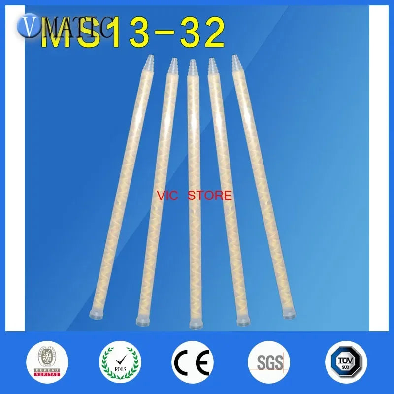 Industrial Static Mixer MC/MS13-32 | Dual-Cartridge Epoxy Nozzles (Yellow PTFE Core) Free Shipping