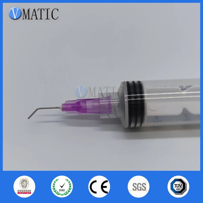 Free Shipping 100Pcs 24G 45 Degree Bent 0.5'' Adhesive Glue Dispensing Needle Tip 1/2 Inch