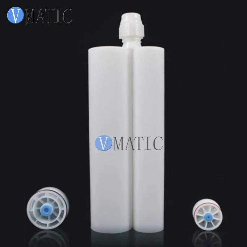 Qulity Plastic Two Component AB Glue Mixing Cartridge 450 Ml Cc 2:1 Ratio With Piston & Static Mixer