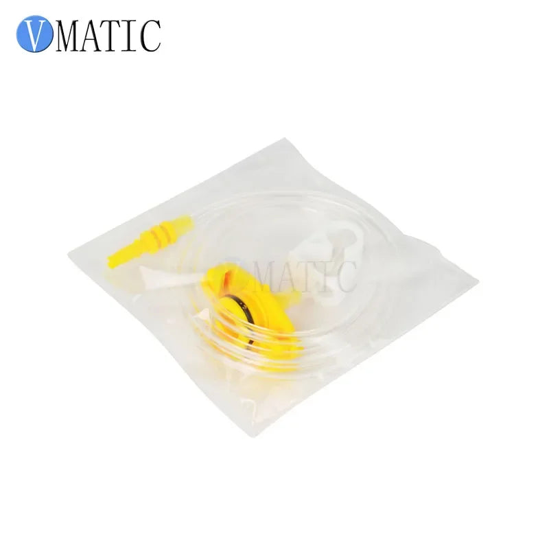 Free Shipping Yellow 5cc/10cc/30cc Glue Dispenser Syringe Barrel Syringe Adapter (Each Size Have 2 Sets, Totally 6 Sets)