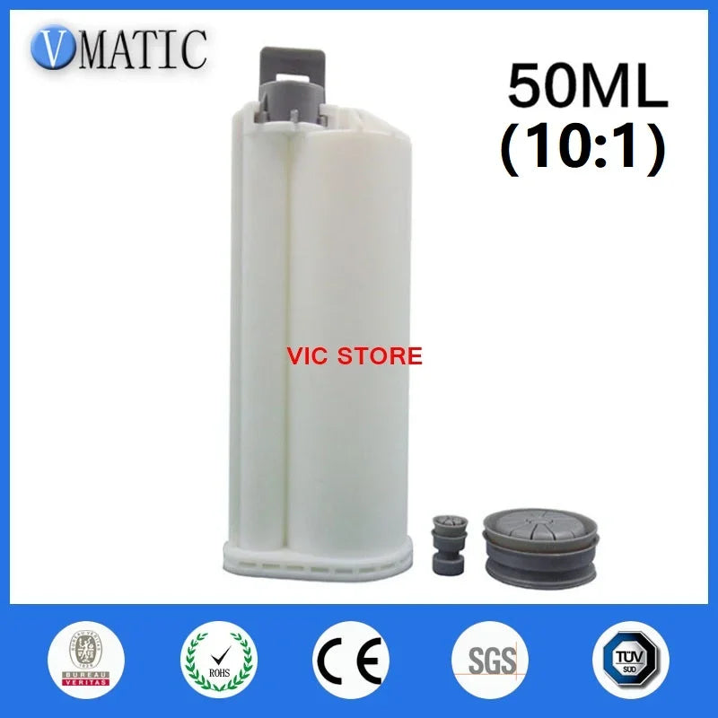 Free Shipping Hot Sale 2 Pcs Pro Dental Impression Cartridge 50ml 50cc 10:1 Ratio For Dispensing Gun