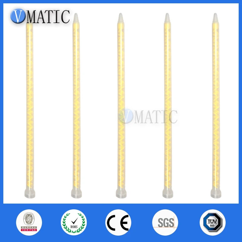 High Quality Resin Static Mixer MS 10-32 Mixing Nozzles For Duo Pack Epoxies (Yellow Core)