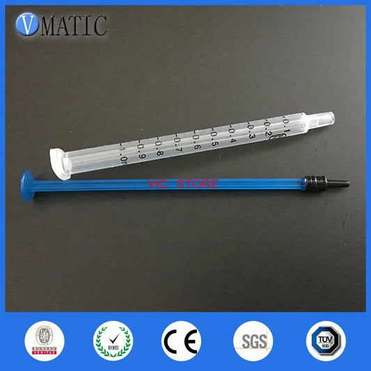 Free Shipping 50pcs Dispensing Plastic Liquid Dispenser Syringe 1ml Industrial Plastic Manual Syringe 1cc