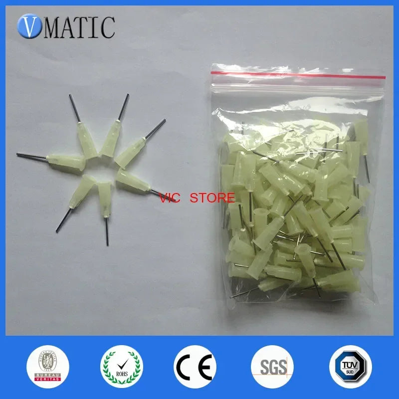 Free Shipping 100Pcs 0.5'' 19G Quality Pinhead For Glue Dispensing Machine Syringe Needle Glue Dispenser Needle Tip 1/2 Inch
