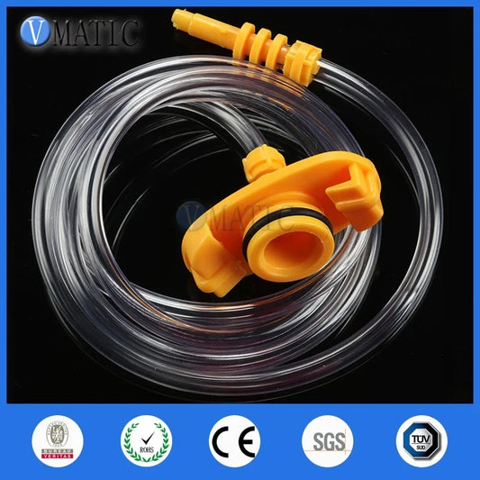 Free Shipping Transparent Liquid Dispenser Efd 5 - 55 Cc Ml Pneumatic Syringe Barrel Valve Robot Dispensing Controller Adapter