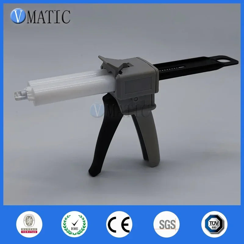 Free Shipping AB Glue Mixing Dispensing Gun for 50ml 50cc Epoxy With Adhesive Cartridges (1:1 & 2:1 ratios)