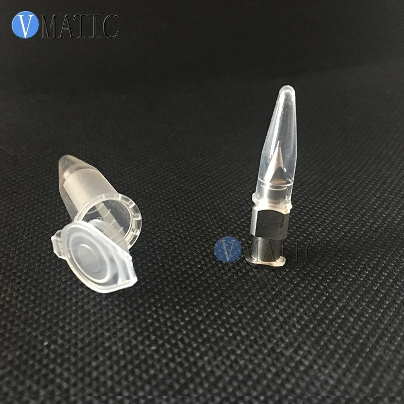 Free Shipping High Precision Stainless Steel Tapered Needle Nozzles 25G Dia 0.25mm Metal Dispensing Needle Tips