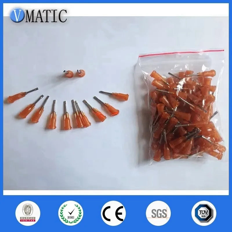 Free Shipping 0.5'' 15G Flat Liquid Dispensing Needle Glue Dispense Needle 1/2 Inch