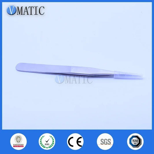Professional Stainless Steel Tweezers | Anti-Static Precision Tips for Eyelash/Electronics/Jewelry (Curved & Straight)