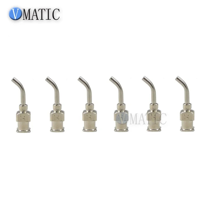 High Quality 12Pcs 1/2'' Inch 14G 45 Degree Bent Stainless Steel Dispensing Needle