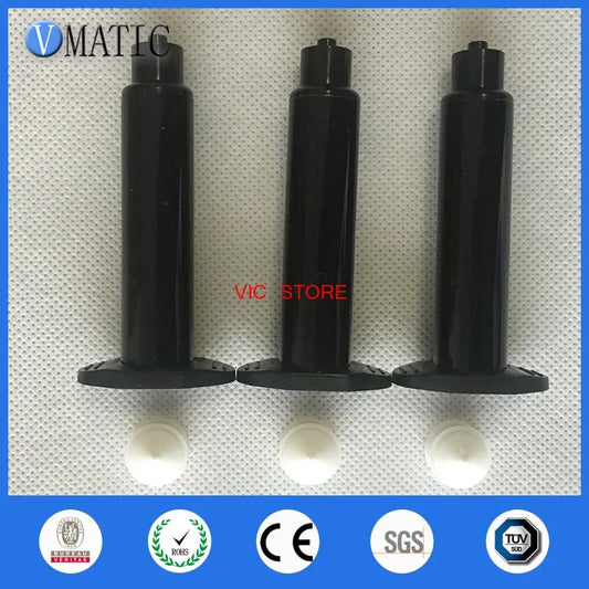 Free Shipping Us Style Dispenser Pneumatic Syringe Barrel 30Cc/Ml Black Dispensing Syringes With Piston