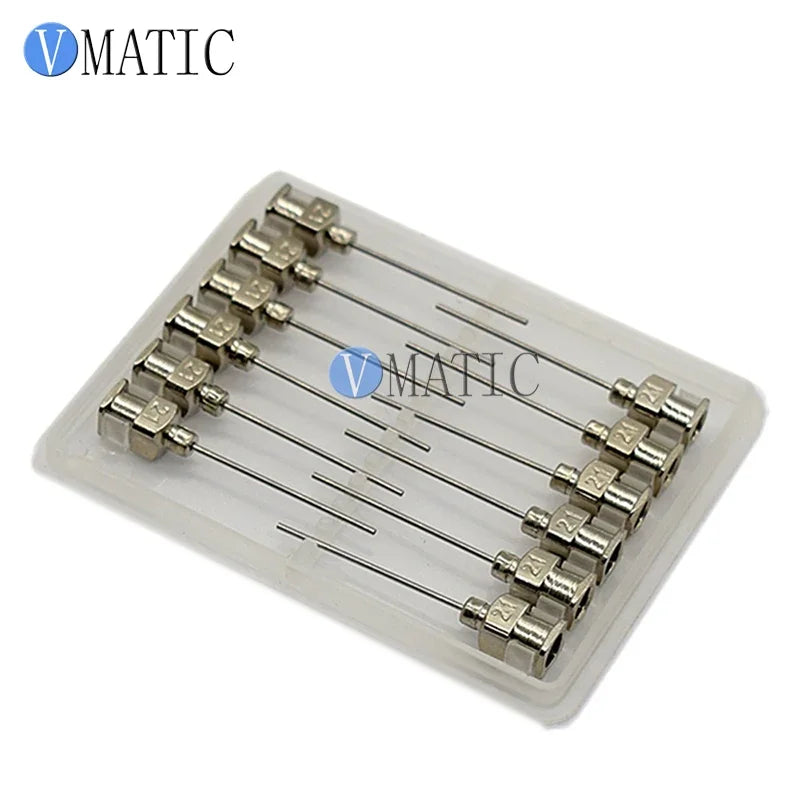 Industrial Blunt Tip Needles | 1.5 inches Stainless Steel Dispensing Tips 10G-21G 12pcs Set for Electronics Anti-Clog