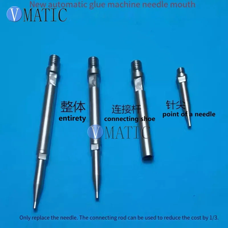 M4 Thread Precision Dispensing Nozzle 0.6mm Bore Stainless Steel Tip for LED Encapsulation & Automatic Glue Machines