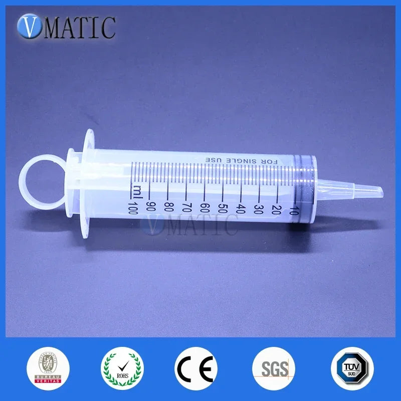 Free Shipping Liquid Dispensing Large Big Giant 100ml/cc Syringe Big Mouth + PVC Tube Set