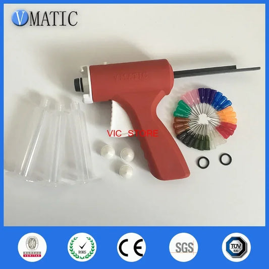10ml Manual Epoxy Glue Dispenser Gun | Precision Control Tips & Anti-Drip Valve Free Shipping