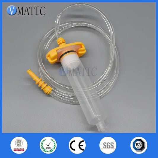 5-55mL Pneumatic Dispensing Kit - Multi-Size Syringe Barrel Set with Valve Adapter & Precision Needles, For Epoxy/Silicone Glue