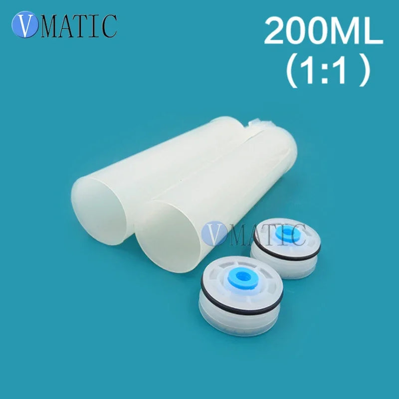 Free Shipping Two Component Cartridge 1:1 For 200ml 200cc Plastic Dispensing Gun Cartridge