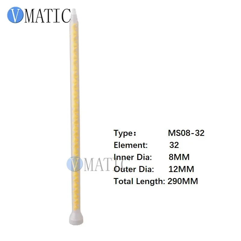 Free Shipping Best Quality 10Pcs Resin Static Mixer MC/MS08-18 Mixing Nozzles