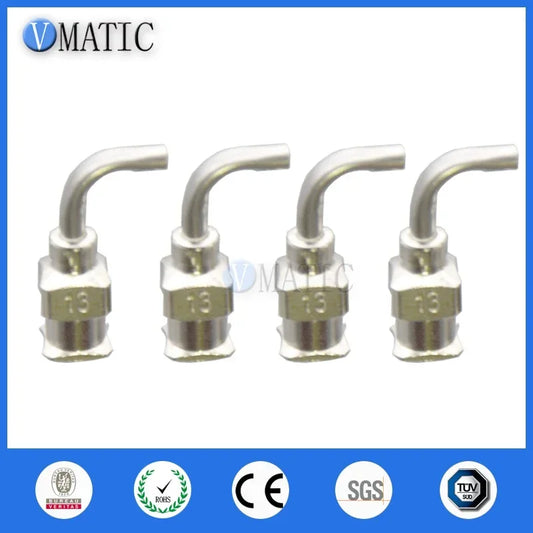 13-30G Angled Dispensing Needle 0.5'' | 90° Stainless Steel Luer Lock Tips for Industrial Adhesive & Cosmetic | 12pcs Fast Ship
