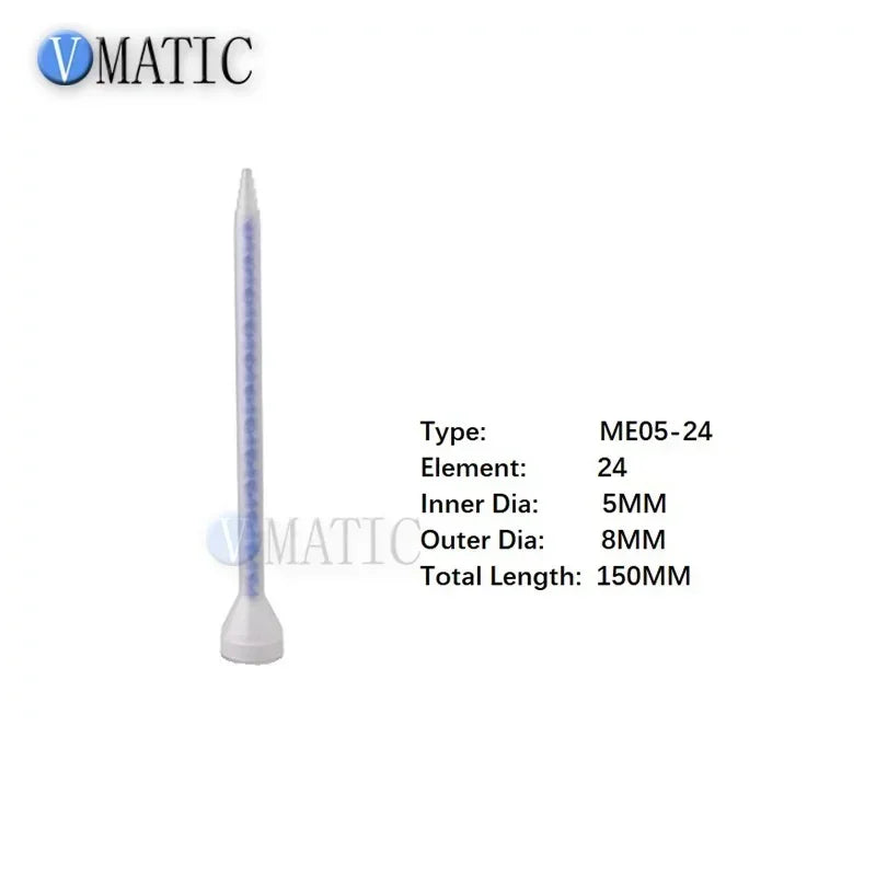 High Quality Resin Static Mixer MC05-24 Mixing Nozzles For Duo Pack Epoxies Bell Mouth Silicone Mixing Tube