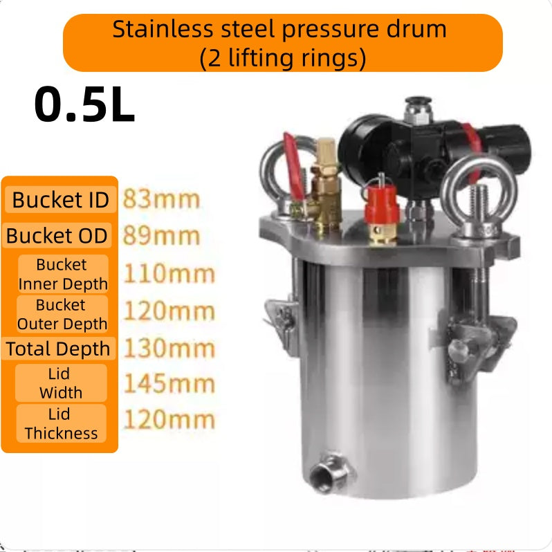 Free Shipping Trade Assurance Quality 1L-10L Stainless Steel Pressure Tank For Dispensing Machine
