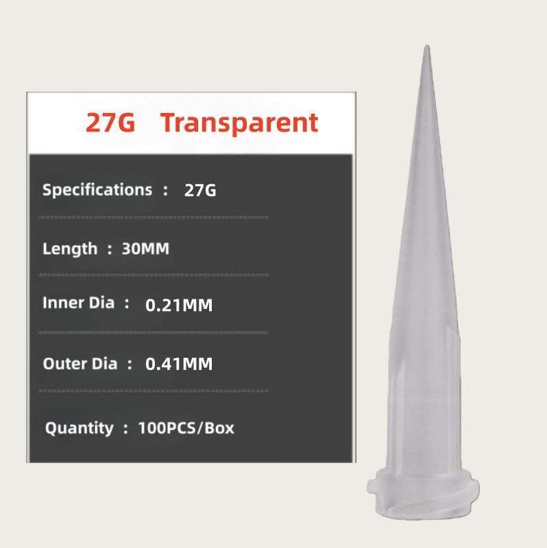 TT Tapered Plastic Adhesive 14G/16G/18G/20G/22G/25G EFD Dispensing Needle Tips (100pcs/box)