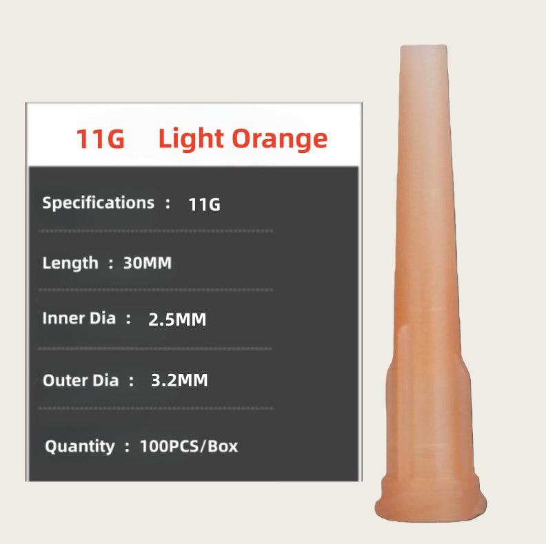 TT Tapered Plastic Adhesive 14G/16G/18G/20G/22G/25G EFD Dispensing Needle Tips (100pcs/box)